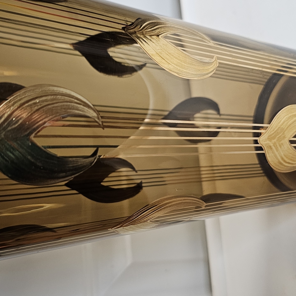Vintage Elegant Gold and Black Decorative Vase